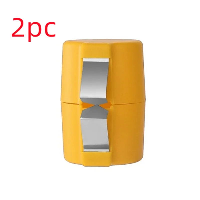 Vibrant coloured egg shell opener tool for clean cracking and beating in kitchen