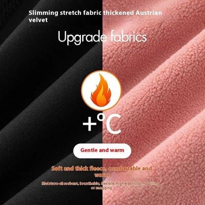 Women's Winter Skinny Shark Pants in various colors with high waist and fleece lining