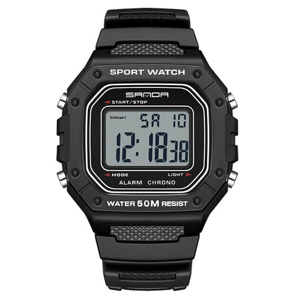 Youth electronic swimming waterproof watch with alarm clock in multiple colour options