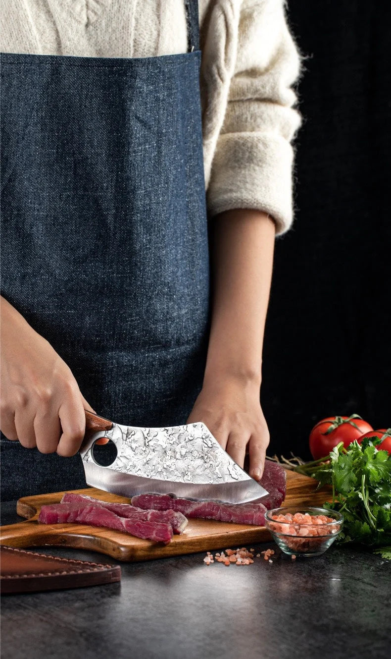 Forged Small Kitchen Knife with anti-rust blade and rosewood handle