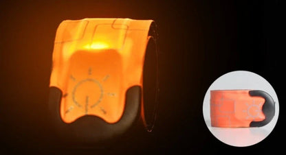 Rechargeable Nylon LED Sports Bracelet in multiple colors for night safety