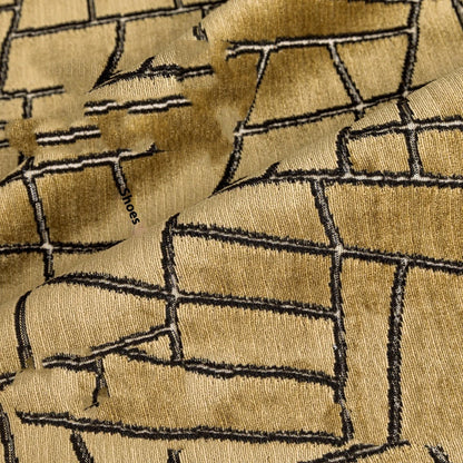 Gold geometric abstract decorative pillow in 50x50cm, 45x45cm, and 30x50cm sizes with polyester cover