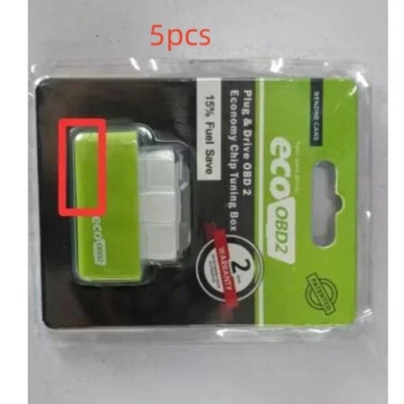 A fuel-efficient gasoline car enhancement device, the EcoOBD2 Chip Tuning Box, which can be plugged into the OBD2 port to improve fuel economy.