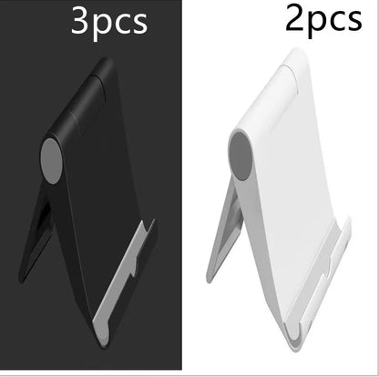 Adjustable PE folding mobile phone stand in various colors for secure device viewing