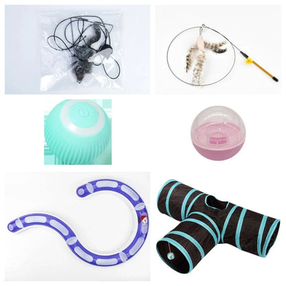 Interactive Automatic Cat Toy with Rotating Ball and Obstacle Avoidance Technology