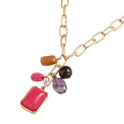 Stylish pendant necklace with geometric design and irregular elements, perfect accessory for fashion-forward women
