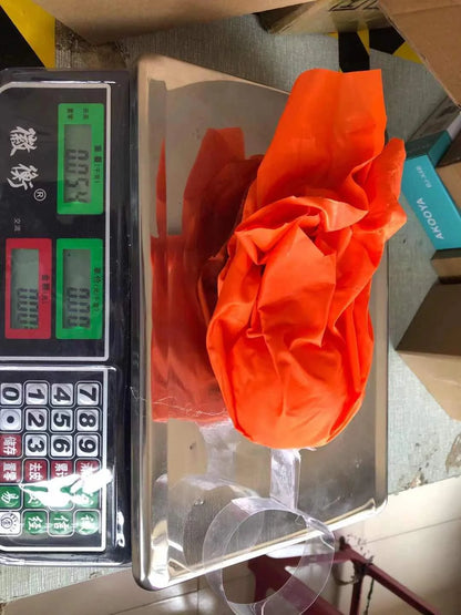 LED luminous floating fireball Halloween prop in blue, green, grey, and red