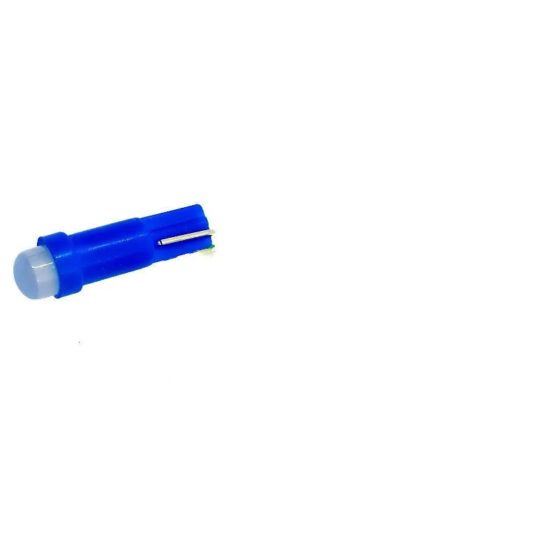 T5 LED car instrument bulb with ceramic base in multiple colours including blue, green, red and yellow