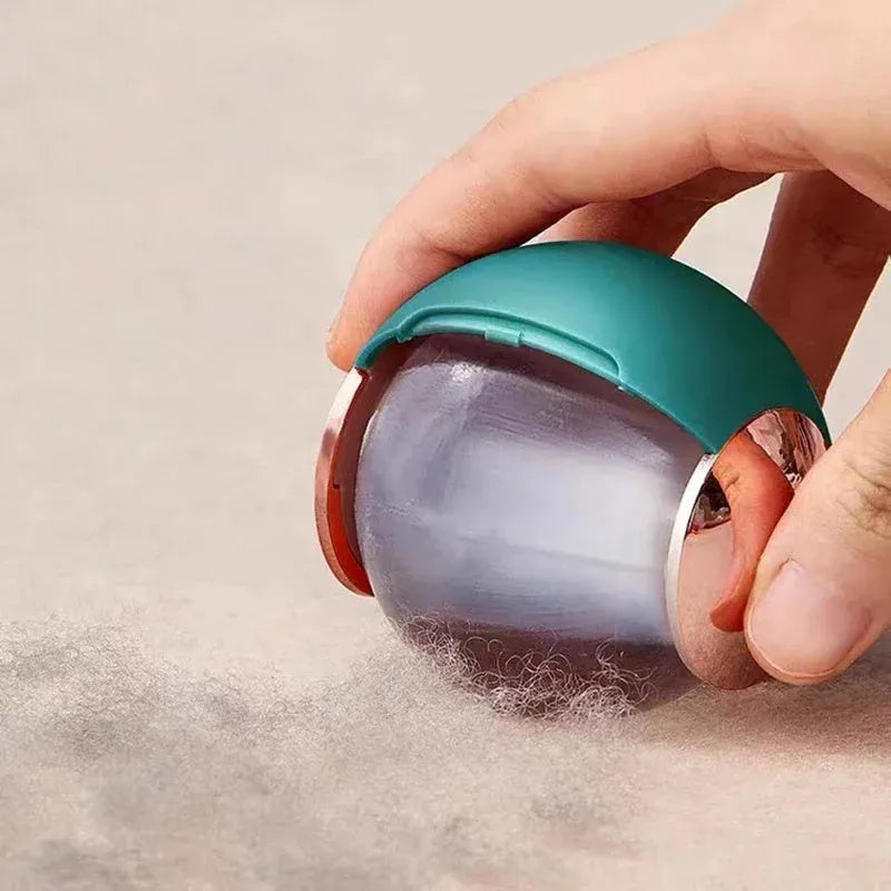 Hair removal ball lint roller pet hair remover tool washable sticky roller clothes dust pet fur cleaner ABS material 6.8cm x 6.8cm with handle for clothes sofa sheets carpets