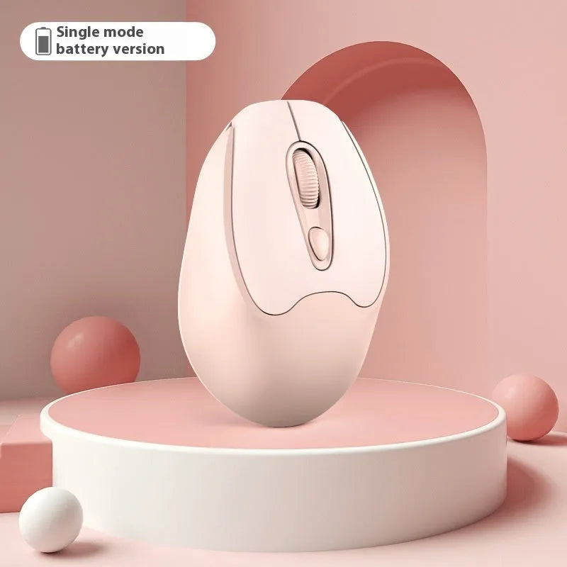 Dual-mode Bluetooth wireless mouse in multiple colours with quiet click operation
