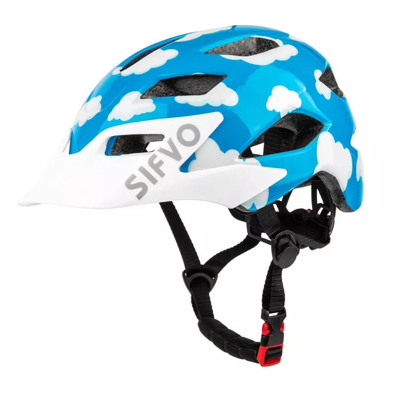 Children's bicycle and skateboard helmet in multiple colors, adjustable for a secure fit