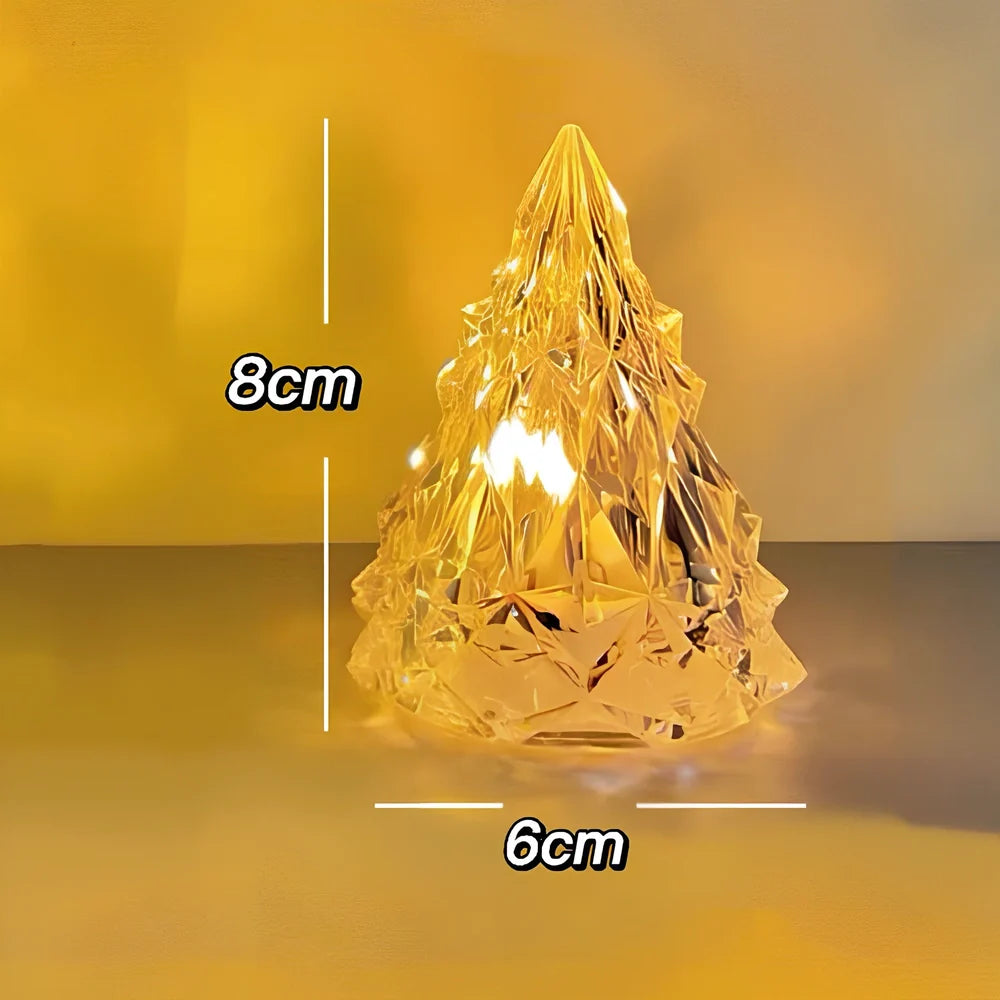 Iceberg-shaped LED night light with crystal construction and 7 colour options measuring 15cm height