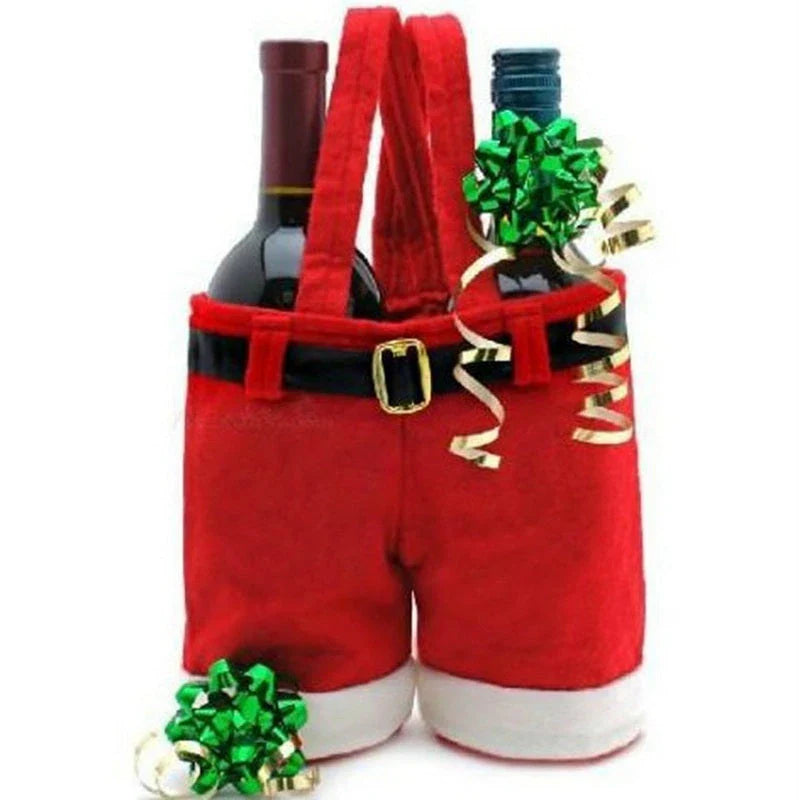 Festive Santa Pants-Shaped Christmas Gift Bag