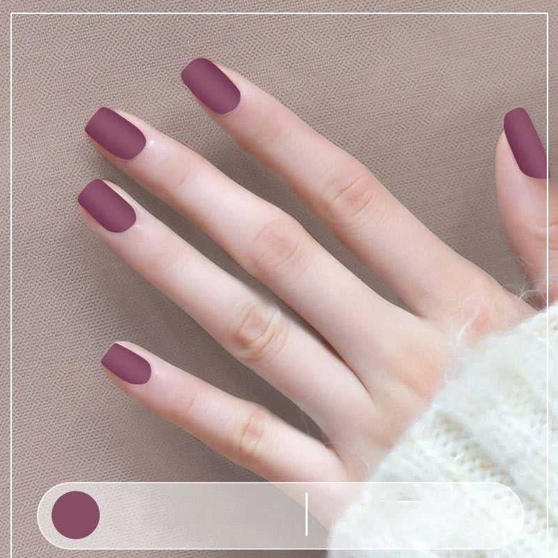 Premium Matte Nail Polish in various chic shades for a flawless, long-lasting finish.
