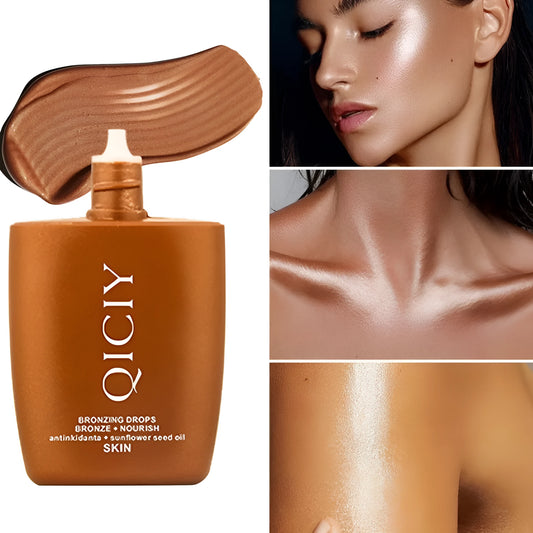 Face and body highlight contour liquid in 30ml bottle with four shade options