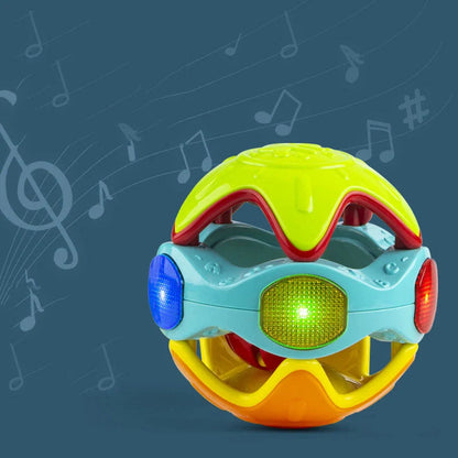 Baby Rolling Ball Crawling Educational Toys in yellow and orange