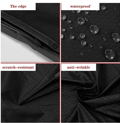 Mini outdoor portable nylon picnic mat with waterproof base in red and blue