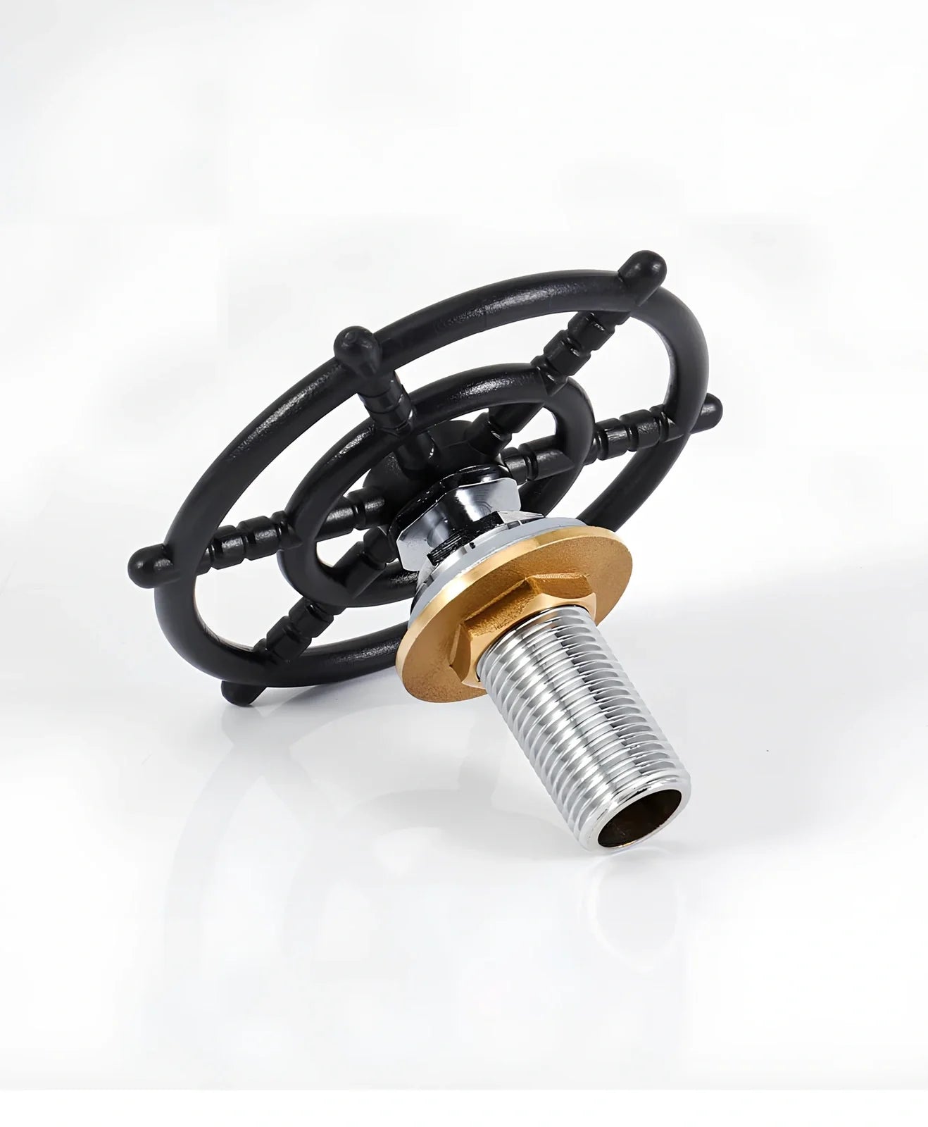 Automatic cup washer with high-pressure spray system for bar counters in black finish