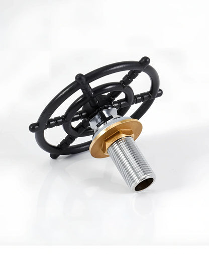 Automatic cup washer with high-pressure spray system for bar counters in black finish