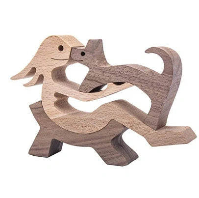 Wooden Nordic Style Animal Ornament for office desk decoration