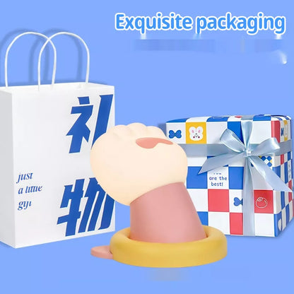 Cat Paw Desk Lamp with adjustable brightness and rechargeable battery