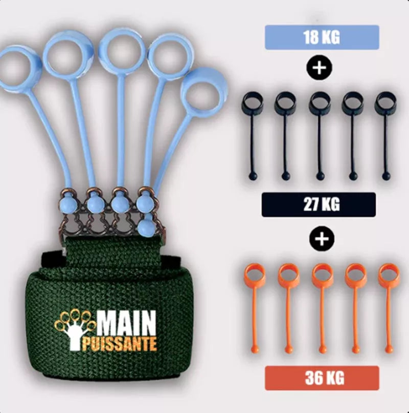 Adjustable Hand Yoga Resistance Band for finger strength training with three tension levels