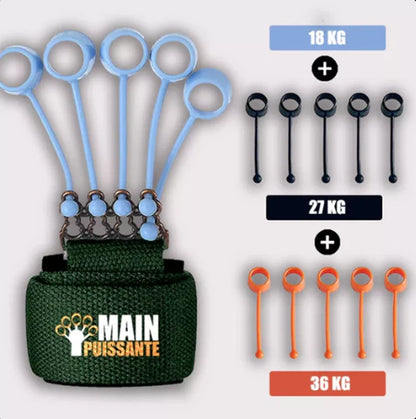 Adjustable Hand Yoga Resistance Band for finger strength training with three tension levels