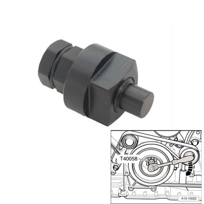 Aodi T40058 crankshaft rotating sleeve timing tool with guide pin adapter and orientation markings