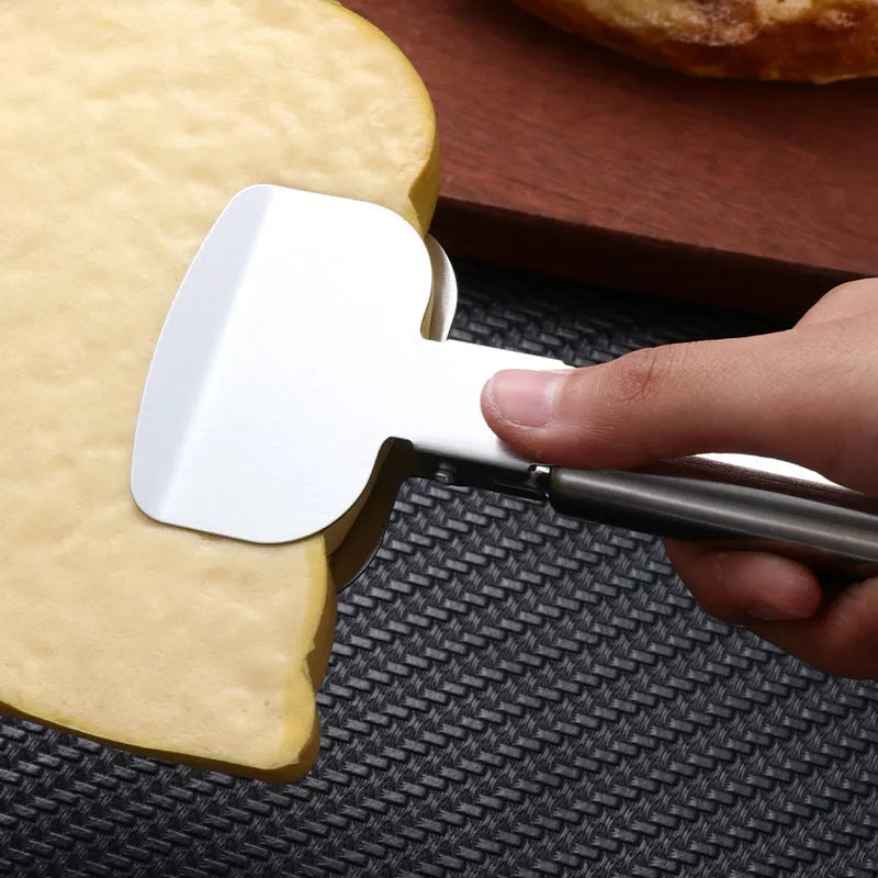 3-in-1 stainless steel pizza cutter with hanging holes for easy storage