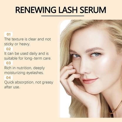 3ml bottle of eyelash nourishing liquid serum for lash growth and conditioning treatment.