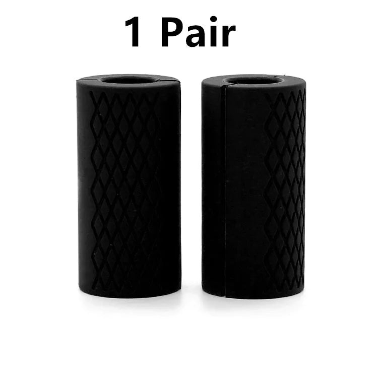 Food Grade Silicone Dumbbell Grip with non-slip surface in various colors