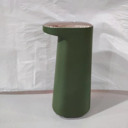 Automatic foam soap dispenser with infrared sensor for contactless, hygienic hand washing in bathroom and kitchen