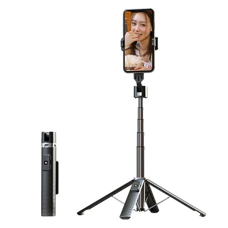 Bluetooth selfie stick with dual fill lights for perfect photos anytime