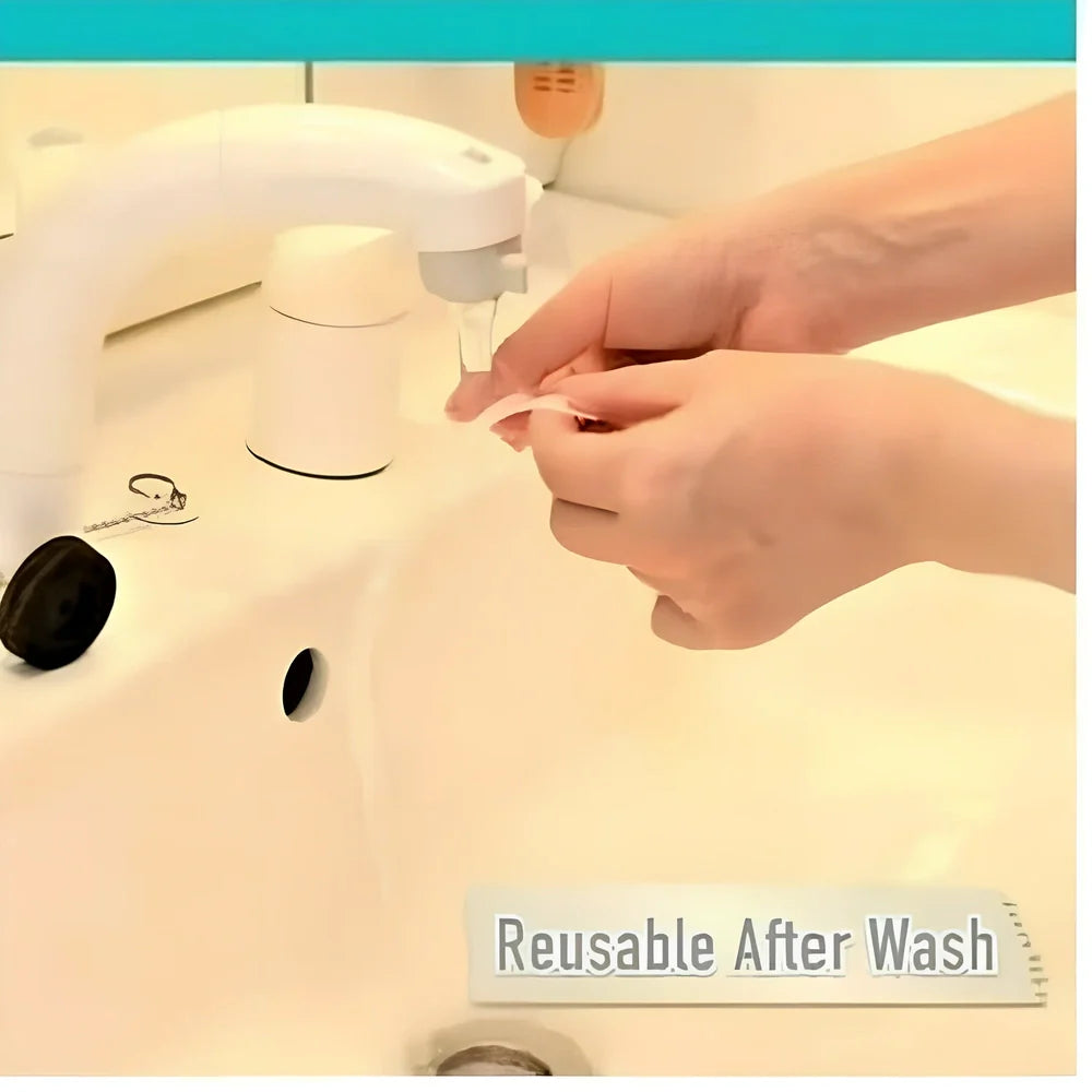 Transparent double-sided tape with 1mm thickness and 3cm width, showing nano-adsorption surface