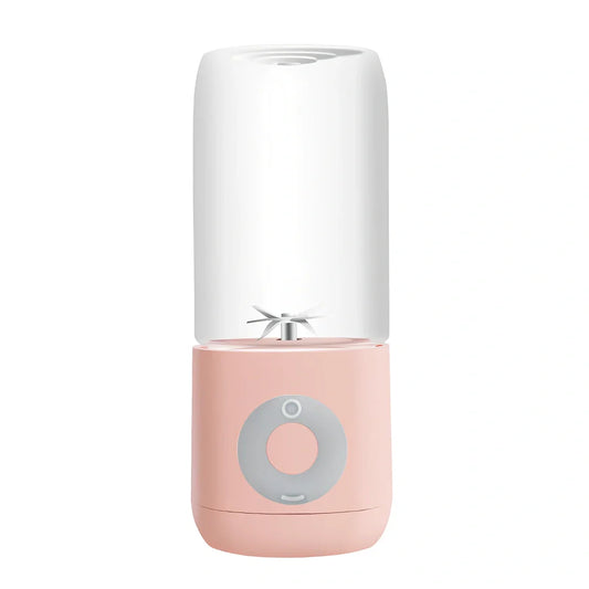 Compact USB automatic juicer in green colour measuring 7cm wide with 19.5cm height