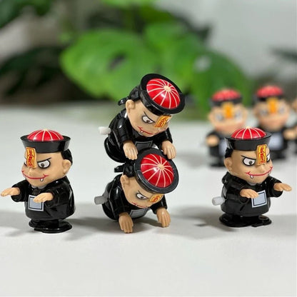 Chinese zombie doll toy with mechanical walking and head-shaking functions