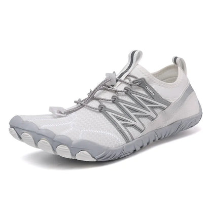 Indoor fitness training shoes with non-slip rubber soles and mesh lining in multiple colour options