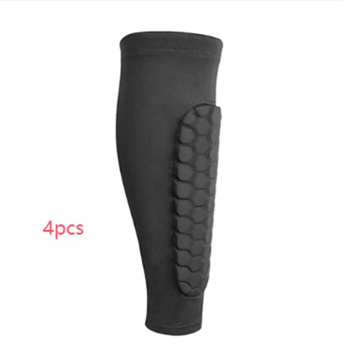 Men's anti-collision non-slip honeycomb shank protection foot sock in black, blue, and white