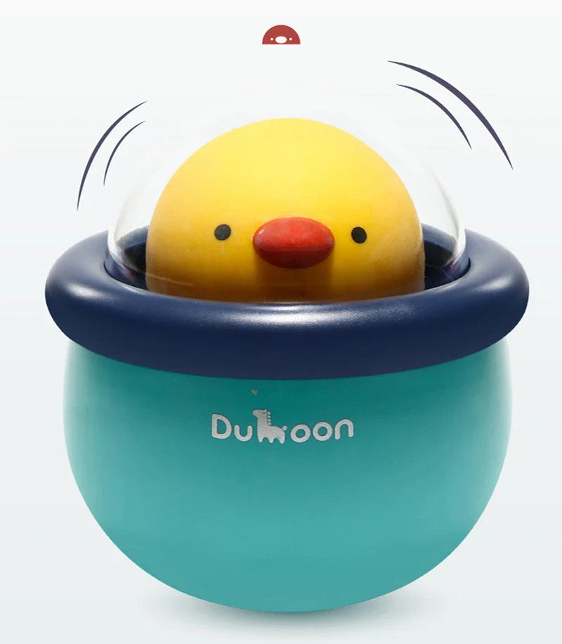 Tumbling Chicken Rattle with Soothing Bells - Vibrant Colors, Smooth Design, and Engaging Features for Infant Development