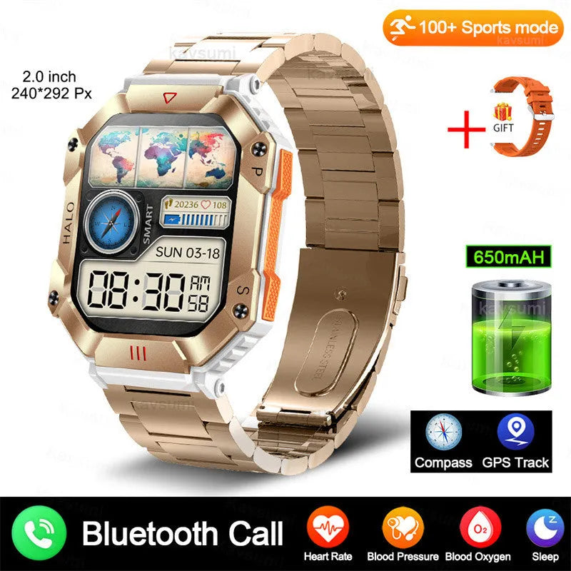 Android GPS smart watch for women with resin dial on a choice of leather, mesh, or steel strap.