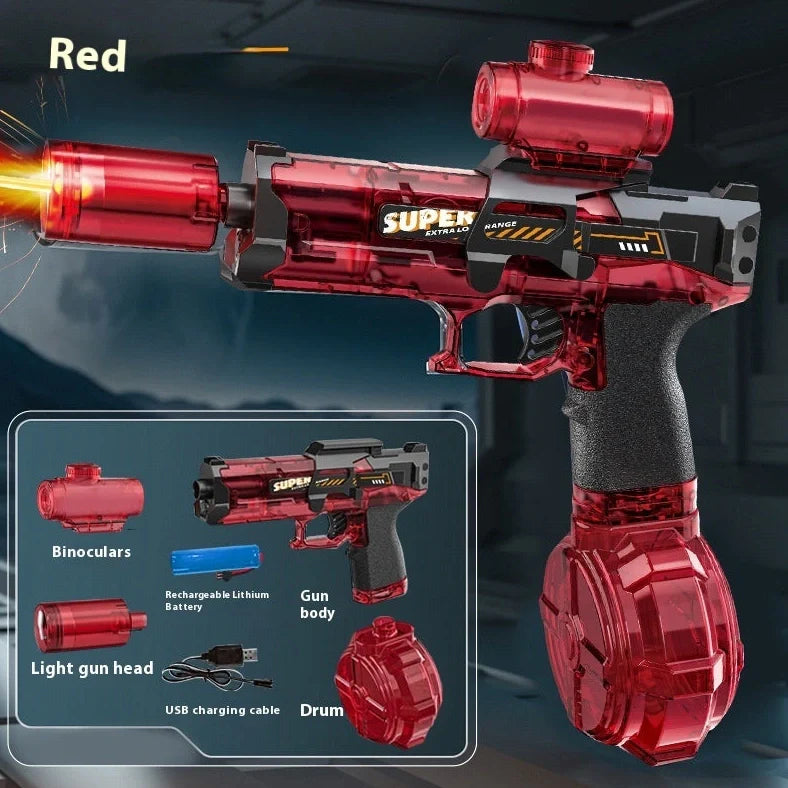 Ice Mouse electric water gun toy with 500ml water tank and high-speed firing system