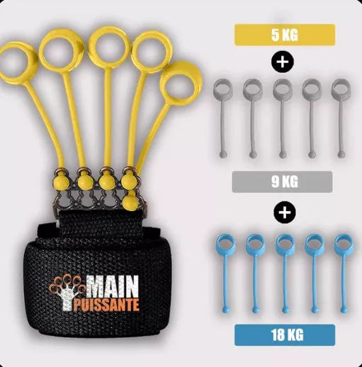 Adjustable Hand Yoga Resistance Band for finger strength training with three tension levels