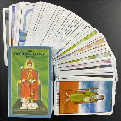Golden Dawn Tarot Oracle Cards English Version featuring unique designs for mystical exploration