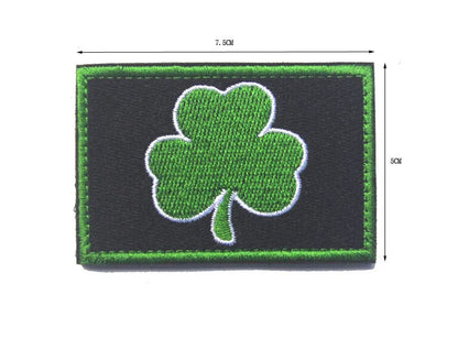 Outdoor embroidered fabric badge with Velcro backing showing detailed embroidery design