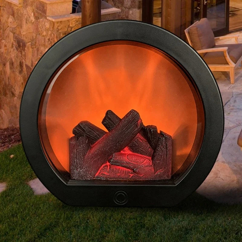 Dynamic Vision 3D Flame Touch Fireplace Lantern Lamp with realistic flickering flames