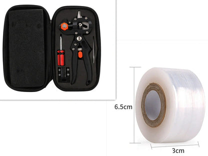 Grafting pruning shears for fruit tree seedlings with precision blade