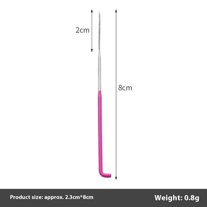 Wool felt stamp pin handicraft tool with oil-free needles in 9.0cm, 8.6cm and 7.8cm lengths and multiple needle types