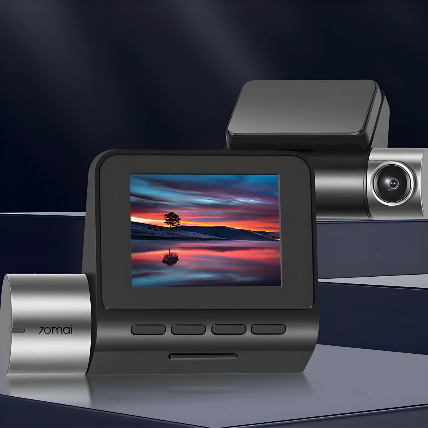 70 Mai A500S black rearview mirror driving recorder with wide-angle lens and SONY sensor