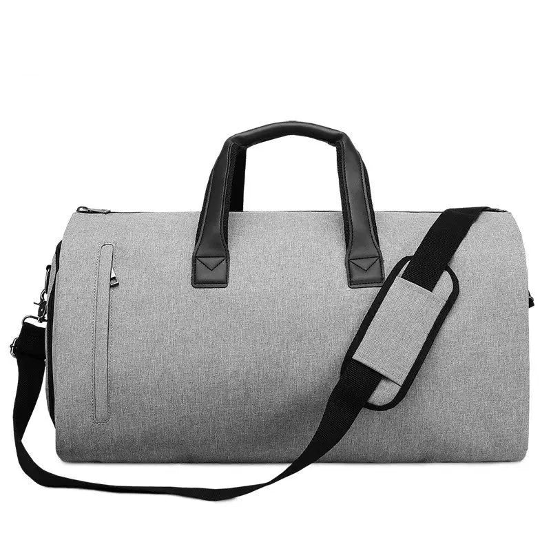 Medium oval travel bag with multiple internal compartments including camera insert and document storage