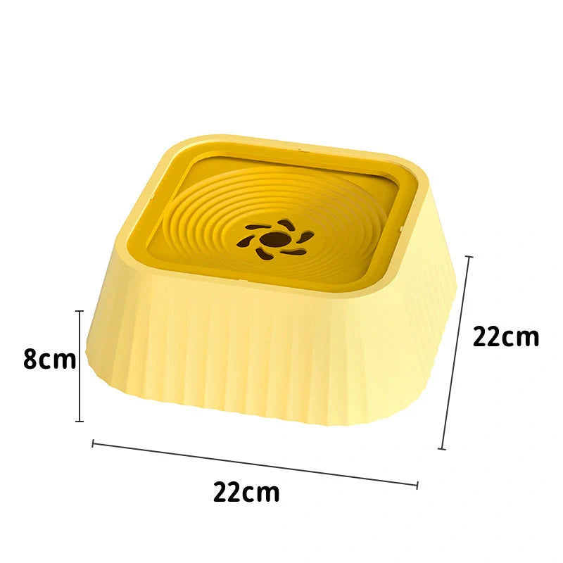 Floating Pet Water Bowl with no splash design for dogs and cats